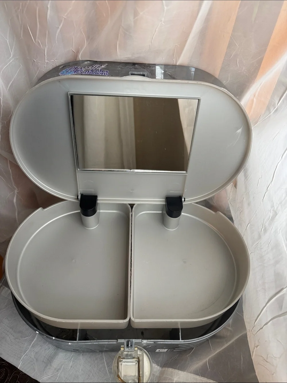 Y2K Caboodles Color Collisions Case - Silver Marble Finish